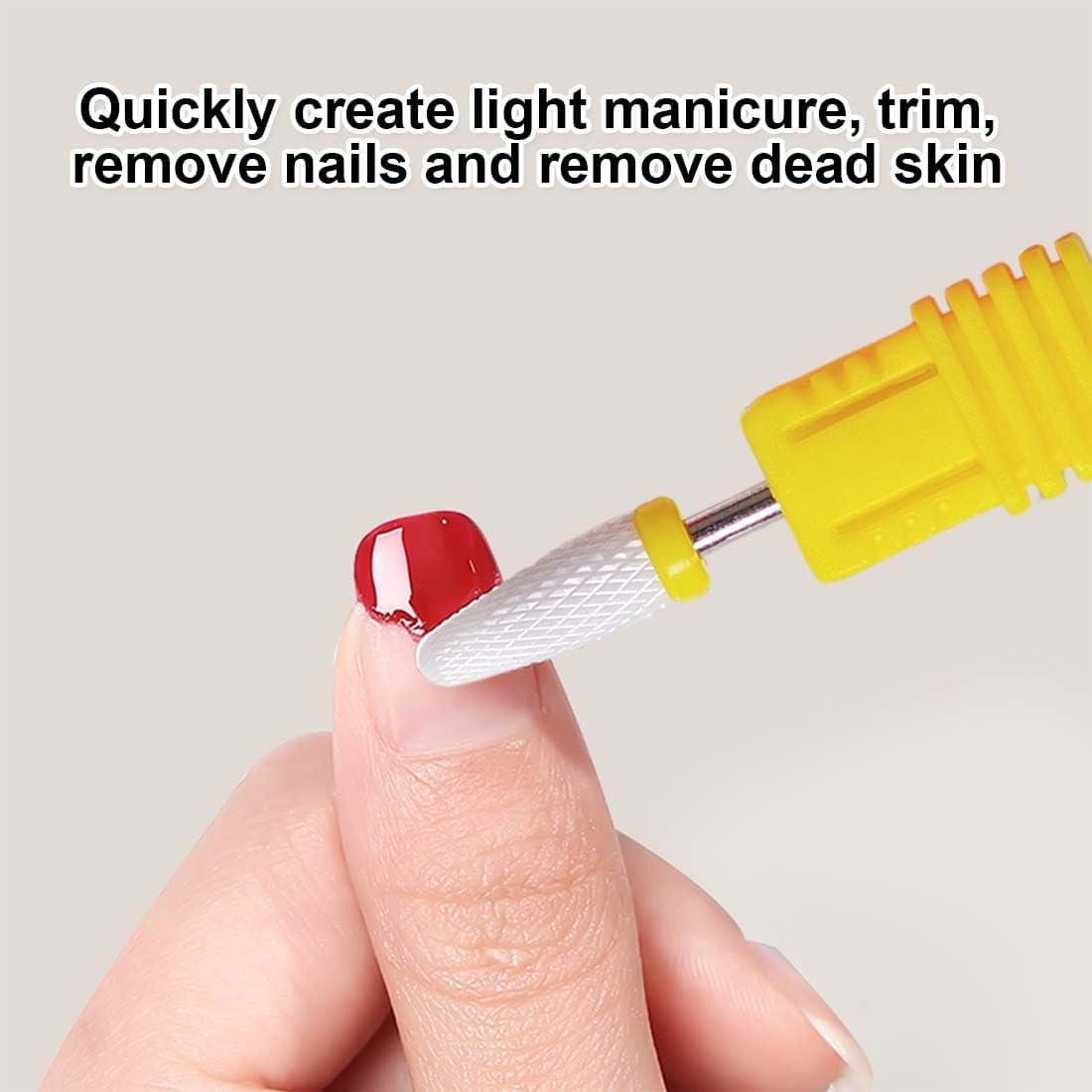 MEISO 5 Pezzi Punte Fresa Unghie, Punta da Trapano per Unghie, Rimozione Cuticola, Punte Fresa Unghie Ceramica per Rimuovere Gel, Acrilico, Cuticola, Strumenti per Manicure e Pedicure