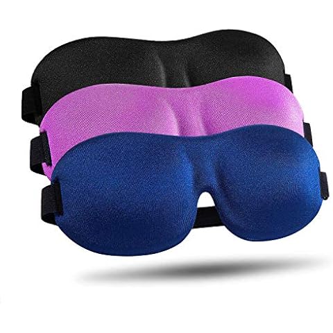 Sleep Mask for Side Sleeper with 100% Blackout 3D Eye Mask Cover