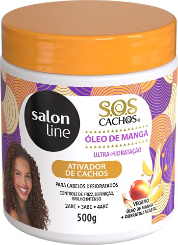 Amazon Com Linha Tratamento Sos Cachos Salon Line Ativador De Cachos Umidificador 500 Gr Salon Line Treatment Sos Curls Collection Moisturizing Curl Activator Net 17 65 Oz Beauty Personal Care