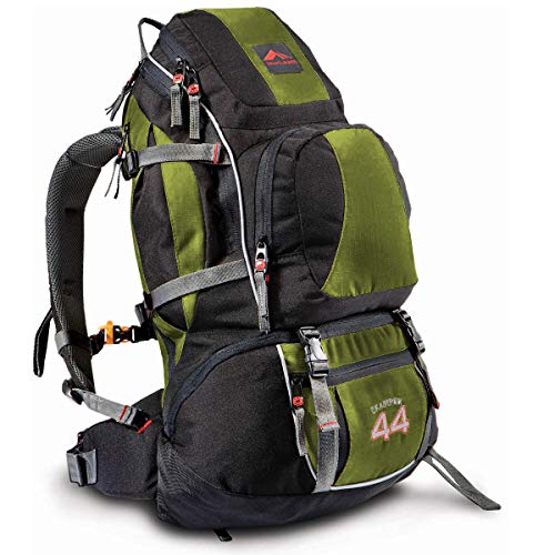 0044 - MOCHILA CRAMPON 44 - VERDE COM PRETO