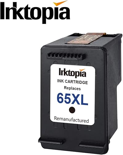 Miniatura 7 de Inktopia Repuesto remanufacturado para cartuchos de tinta HP 65 65XL N9K04AN, chip actualizado de alto rendimiento, trabajo con impresora HP Envy