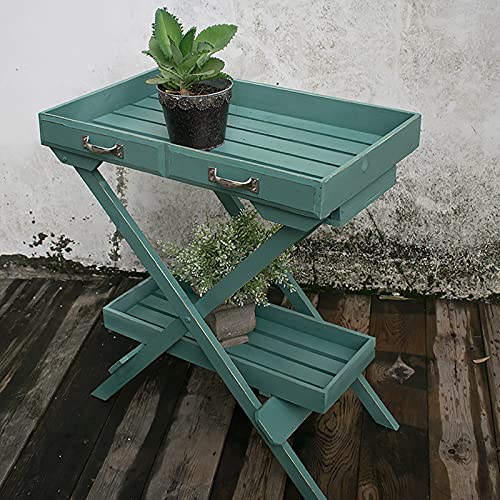 QLLL Table de Plantation en Bois avec Étagère de Rangement - Table de Rempotage Jardinage Multi-Équipée avec Poignée - PTable de Jardinage de Jardinage pour Patio/Cour Arrière/Jardin