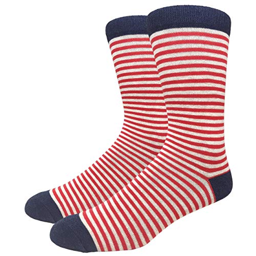 MOXY Socks Oddball Thin Stripe American Dress Crew Socks2