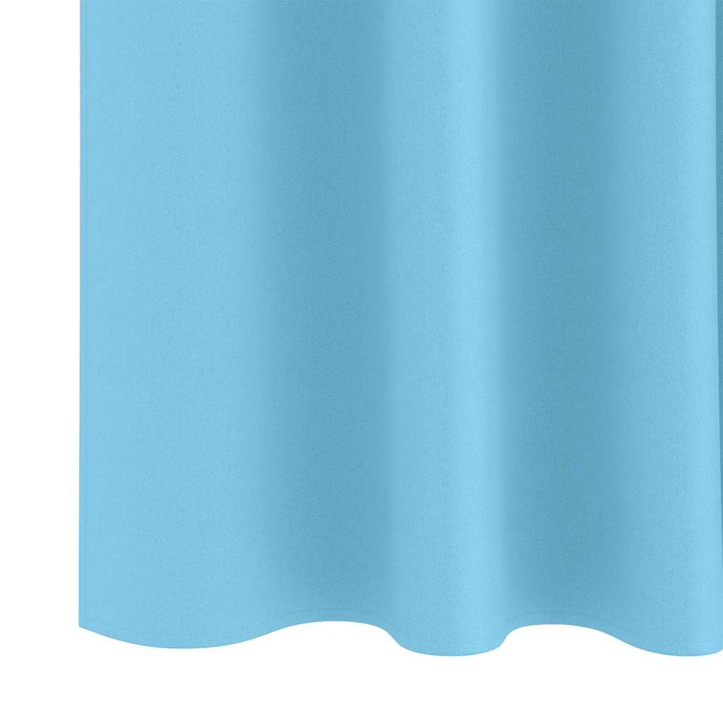 Cortinas opacas con anillas, 2 unidades, 245 x 140 cm, poliéster, opacas, para salón, dormitorio, habitación infantil, con protección visual y protección solar