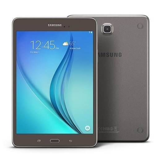 Samsung Galaxy Tab A 8.0" 16GB (Wi-Fi), Smoky Titanium (Renewed)