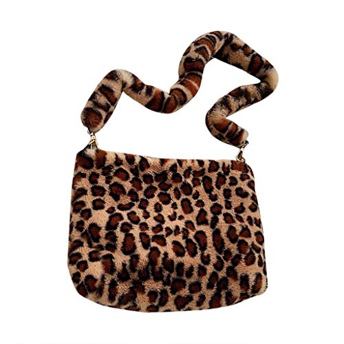 CAOQAO Femme Sacs à Main En Peluche Vintage, Automne Et Hiver Sac à BandoulièRe, Femme Sac à BandoulièRe Sac à Dos Pour Fille éTudiante + Sac De Messager + Sac à Main, Sac Casual Femme