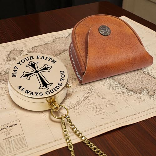 Brújula personalizada para bautizo con caja de regalo miniatura 7