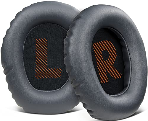 Image of SOULWIT Professional Replacement Earpads Cushions for JBL Quantum 100 /100X /100P /100M2 (Q100 /Q100X /Q100P /Q100M2), Quantum 350 (Q350) Headphones, Ear Pads with Softer Protein Leather - Titanium