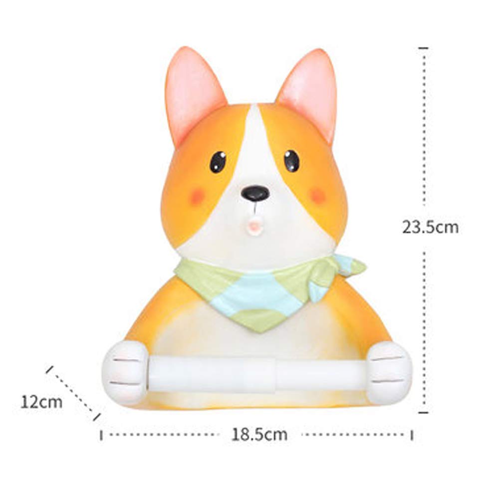 YIYIYU Cartoon Animal Toilet Paper Tube, Wall Hanging Toilet Paper 