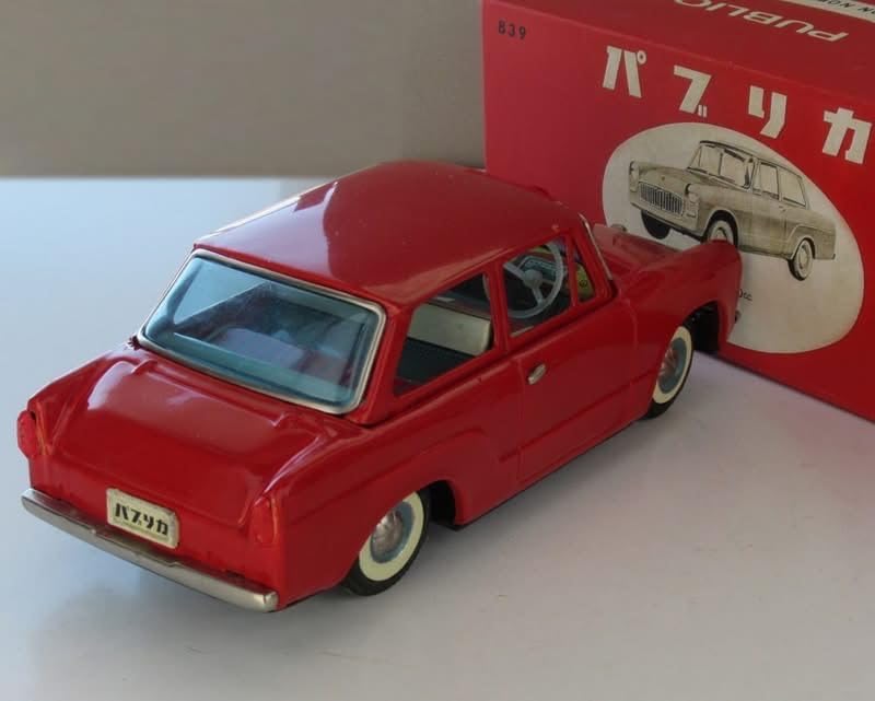 アサヒ玩具 ブリキ トヨタパブリカ 当時物 旭玩具トヨタ パブリカ橙