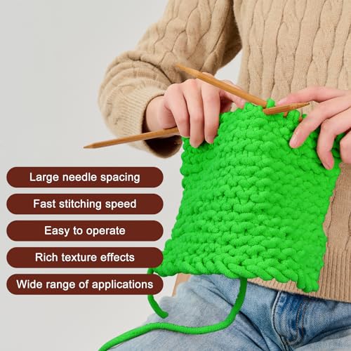 Image of INNDUN Green Chenille Yarn 3 Pack of 100g /3.5oz - Super Bulky - Knitting, Crocheting & Crafts Chunky Yarn