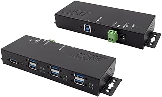 Exsys EX-1189HMVS-3-7 Ports USB 3.2 Gen1 Metal Hub with 1.5A Current for 4 Ports (Surge Protection)