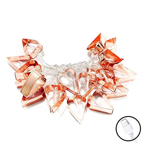 Preisvergleich Produktbild Herzförmige Lichterketten, Weihnachtslichterketten, Deko-Blitz Für Weihnachten, Hochzeit, Geburtstag, Urlaub, Party, Ndoor, Outdoor
