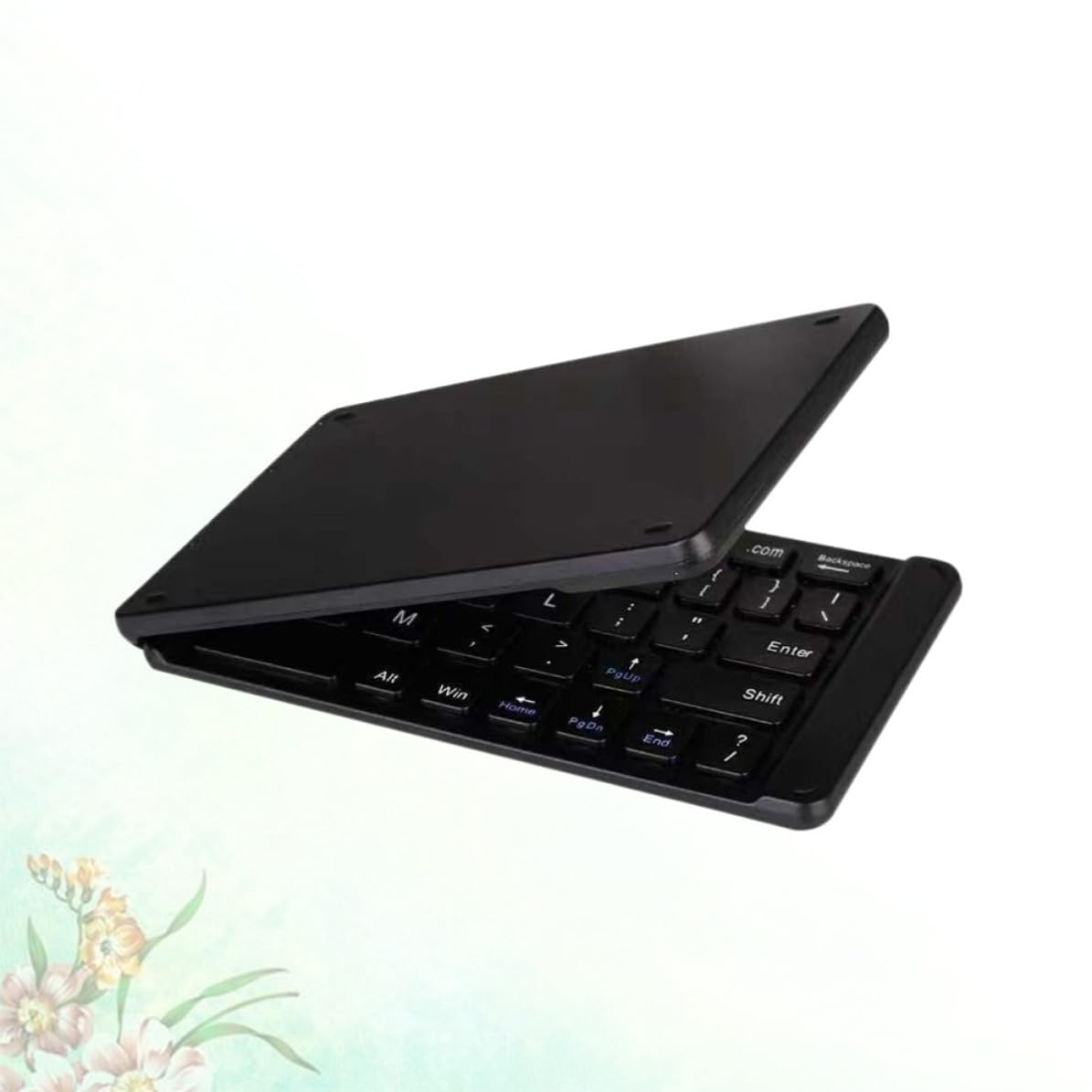 Cabilock Tastiera Wireless Pieghevole Portatile in Abs 67 Tasti Ultra Sottile, per Back To School Party e Uso Tablet e Cellulare