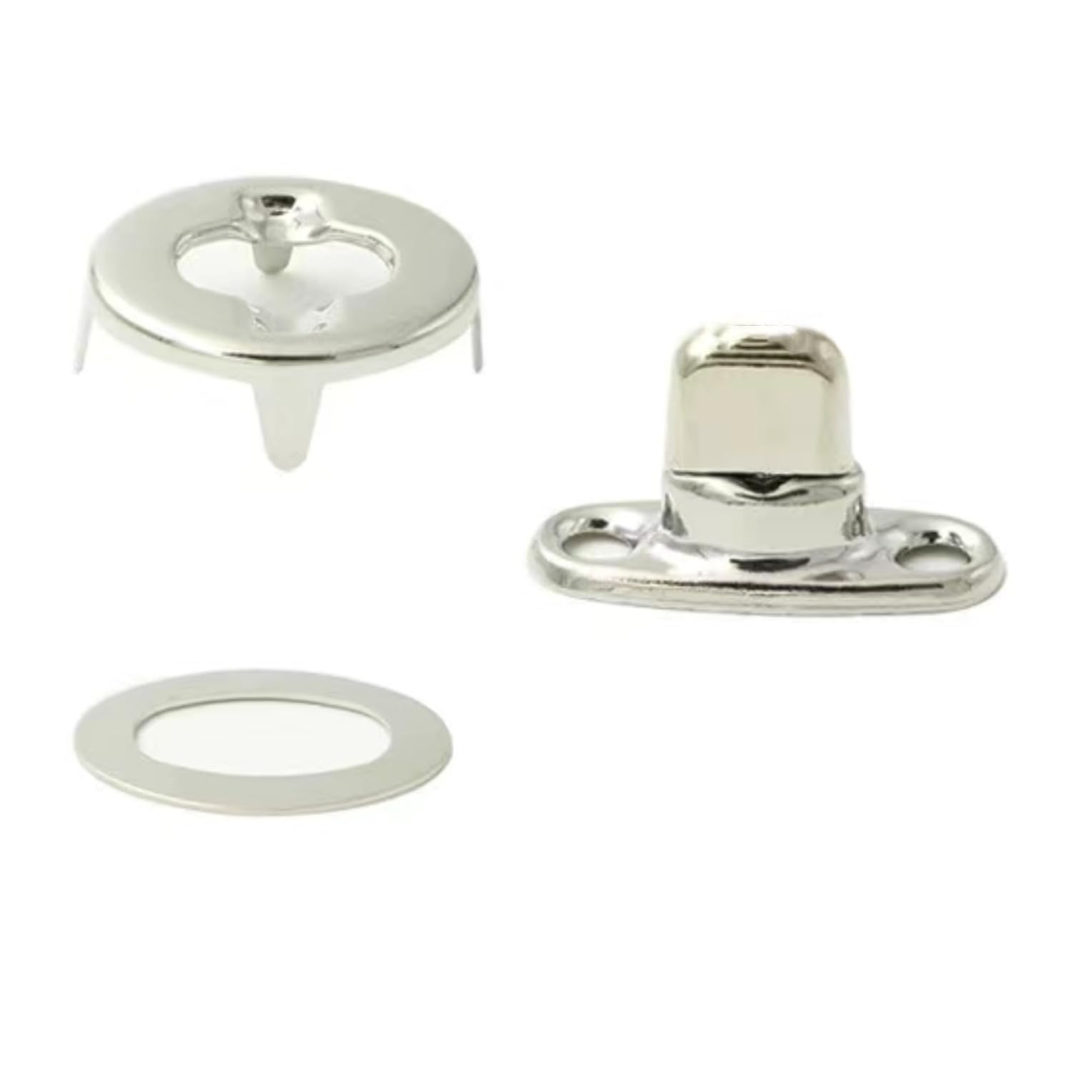 JJiaoLinin Twist Lock Fastener, 12 Sets Button Fasteners with Eyelet and Bases, Handbag Hardware Accessories