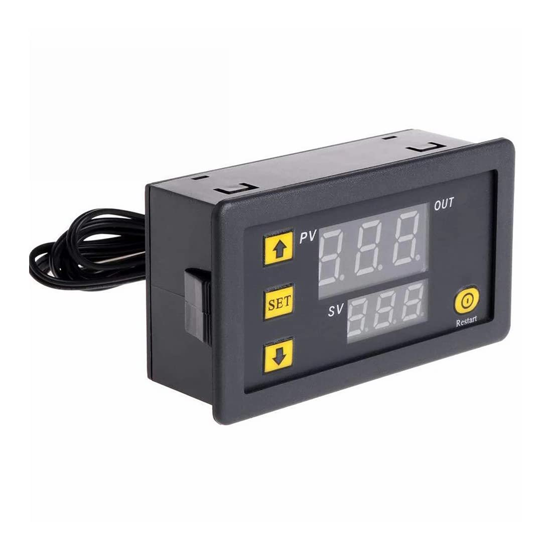 W3230 DC 12V Linea sonda Controllo digale della temperatura LED Termostato Regolatore Termoregolatore di controllo del calore/raffreddamento -60 ° C~ 500 ° C  1420