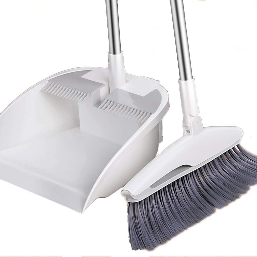 Ensemble de pelle à poussière et balai brosses NLIAN rotatif pour maison et bureau
