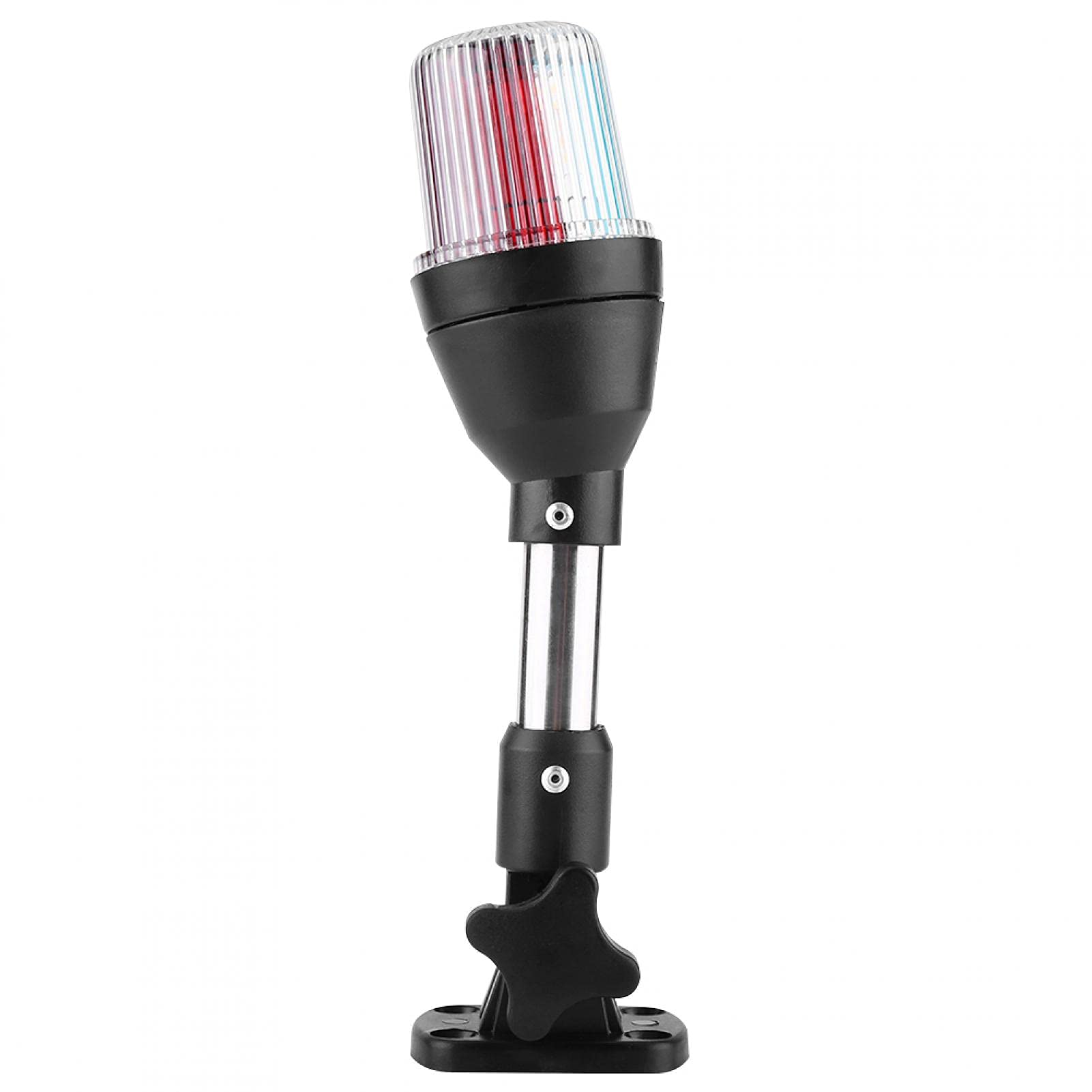 Fydun La Lampe De Navigation De LED, Yacht De Bateau Marin De Rivage RéGlable ImperméAble à l'eau Signal Lumineux Se Replient vers Le Bas De L'Ancre De Poupe