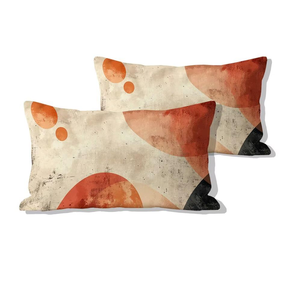 Housse coussin de jardin imperméable 50x80cm velours rectangle marron déperlant