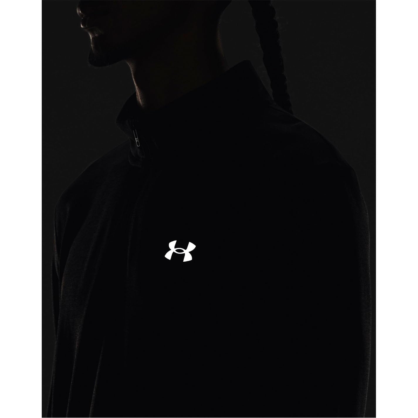 Under Armour Herren Seamless Stride 1/4 Zip Laufbekleidung Longsleeve Schwarz M