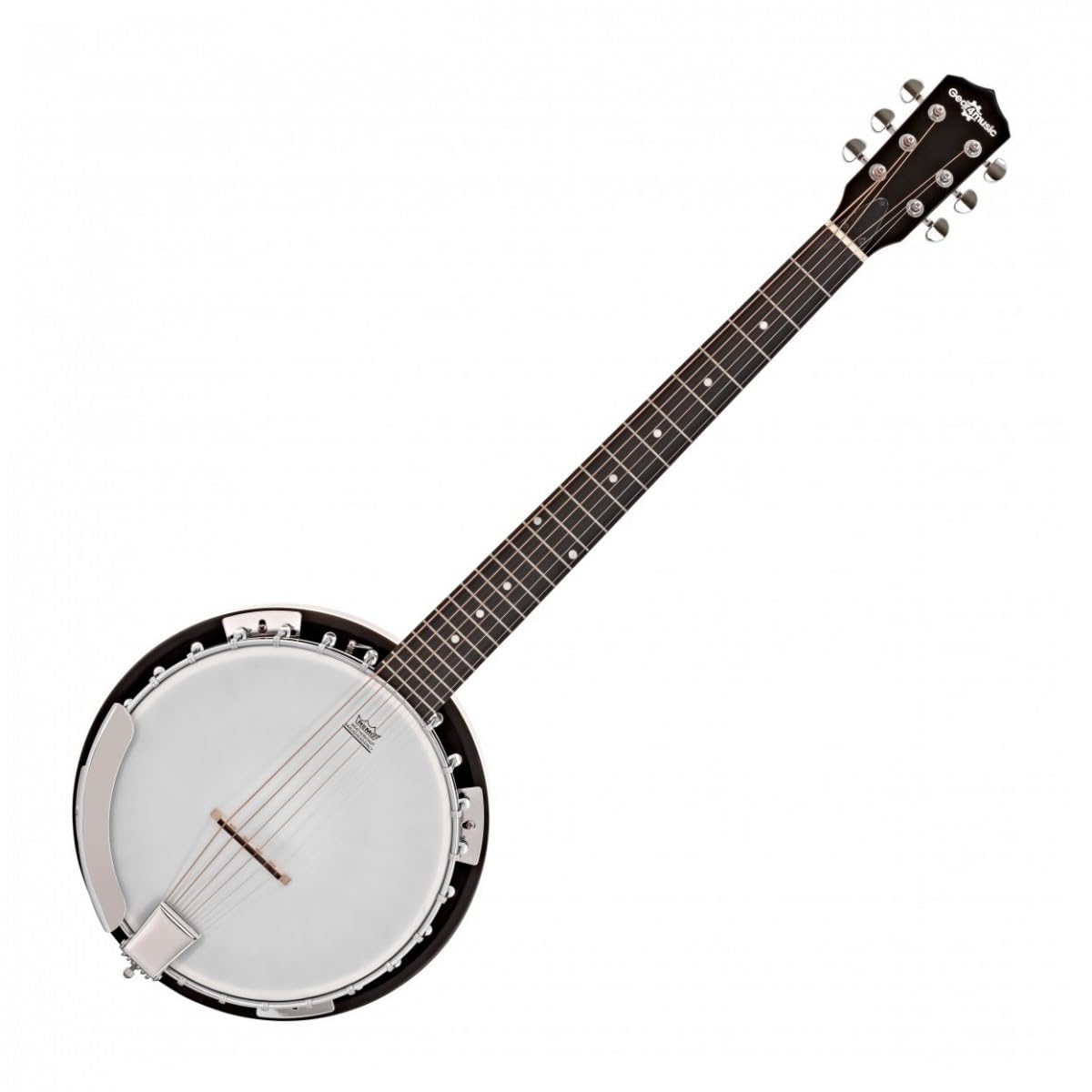 Gear4music Chitarra banjo a 6 corde con borsa e accordatore per paletta