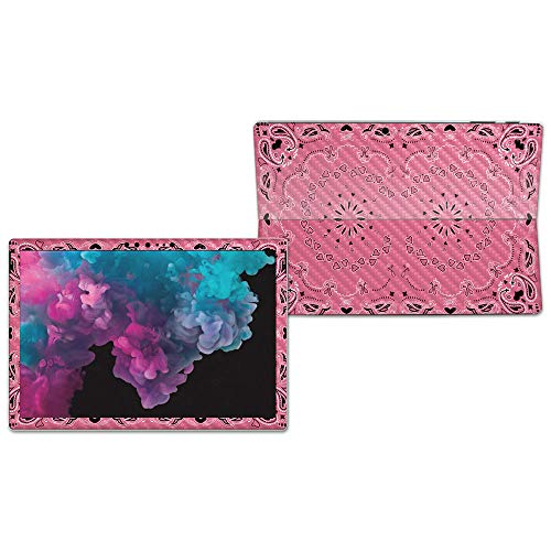 Image of MIGHTY SKINS MightySkins Carbon Fiber Skin for Microsoft Surface Pro 6 - Pink Bandana | Protective, Durable Textured Carbon Fiber Finish | Easy to Apply, Remove, and Change Styles | Made in The USA