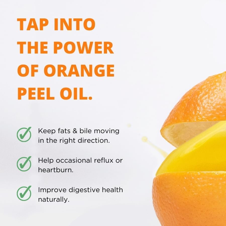 Miniatura 2 de Wellness Resources Cápsulas de d-limoneno de alta potencia de 1000 mg, 120 cápsulas  Extracto de cáscara de naranja para la salud digestiva, acidez