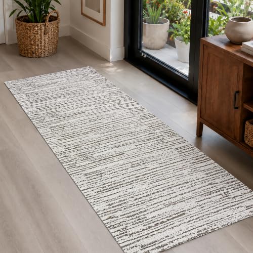 Tapete Cozinha Antiderrapante 1,30m x 45cm Passadeira Emborrachada Quarto Corredor Banheiro Decoração Rústica Sem Pelo Artesanal de Tear Jacquard Lavável