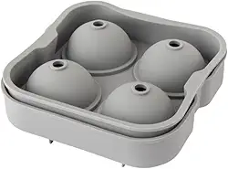 Forma Bandeja de Gelo Redondo Esfera Grande Silicone Drink Whisky Derretimento Lento (Cores sortidas)