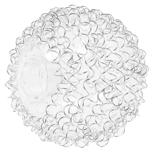 IWOWHERO ガラス球ランプシェード 口径外巻アルミ線 ハンギングライト用交換カバー 室内ペンダントライト照明装飾シンプル設置球形カバー