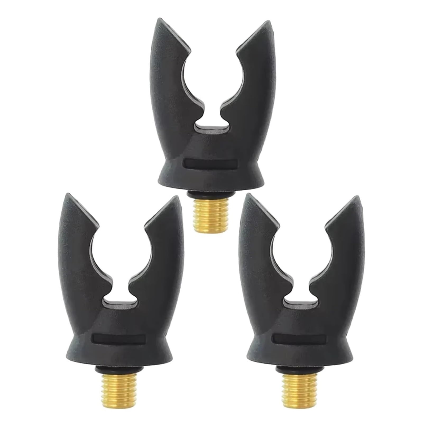 Zovloer 3pcs Rubber Fishing Rod Rest Head Gripper for Alarm and Buzz Bar Accessories