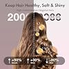 Ionic Thermal Brush, 1.5 Inch Thermal Round Brush, Heated Curling Brushes Makes Hair Smoother Get Natural Curls, 5 Temp Settings, Universal Voltage for Travel, Easy to Use, Rose Gold
