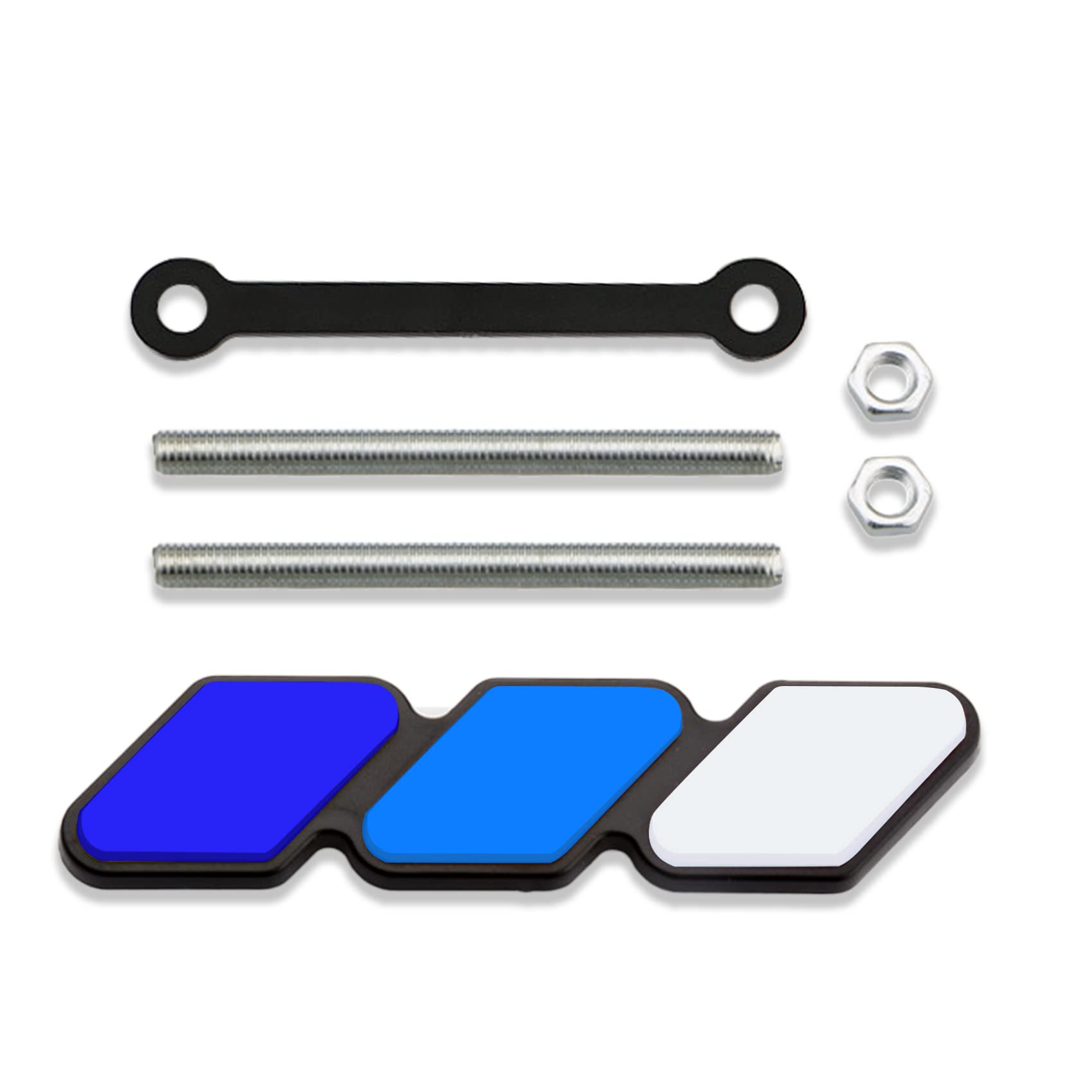 TRD Grille Decor Badge, Tri-Color Grille Badge Emblem Decoration Accessories Car Truck Label Fit for Tacoma 4Runner Tundra Sequoia Rav4 Highlander