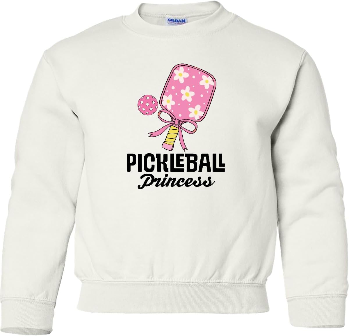 inktastic Pickleball Princess Quote Youth Sweatshirt