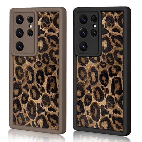 Coque Samsung S26 Ultra Léopard Lot de 2 | Cadeau Tendance Femme et Fille