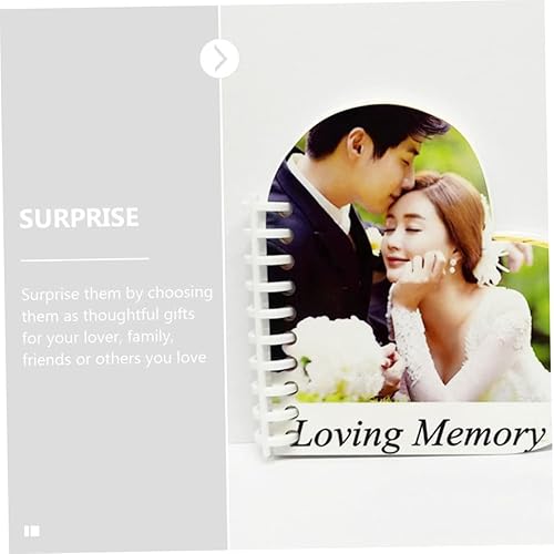 Miniatura 7 de Abaodam Marco de fotos en forma de corazón sublimación libro de fotos DIY artesanía sublimación marco de imagen banco libro de recortes corazón