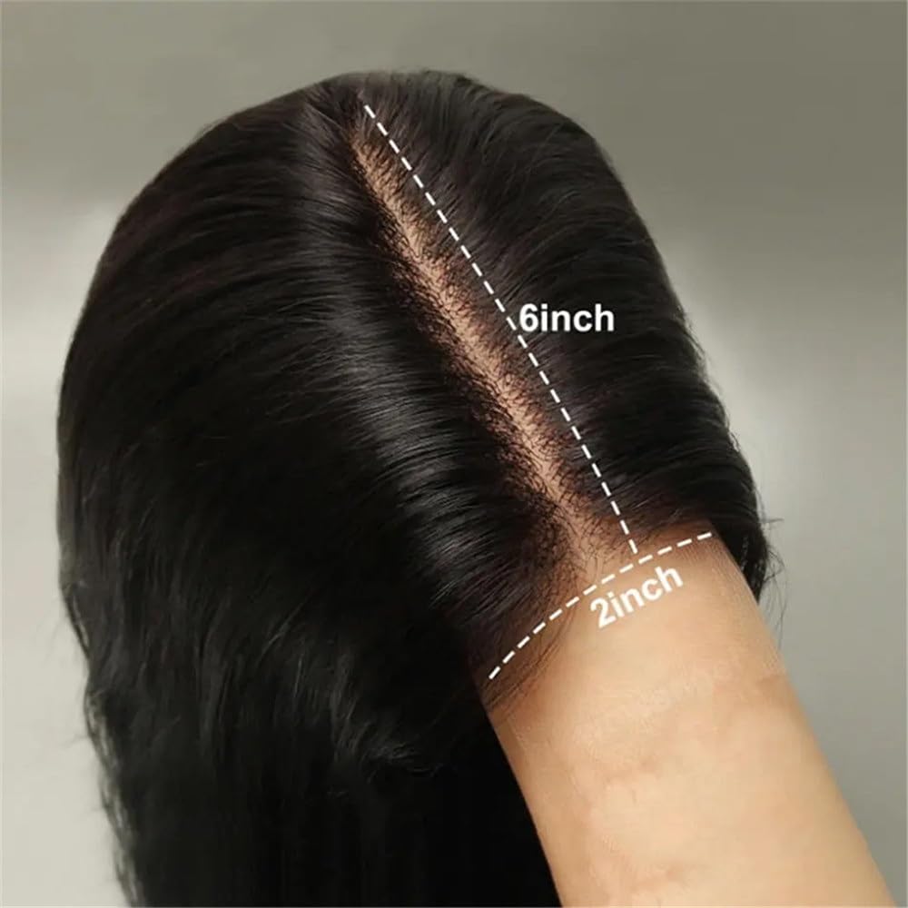 Raw Vietnamese Bone Straight Human Hair Wig SDD Natural Black(HD 13x4 Full Frontal,30 inch)