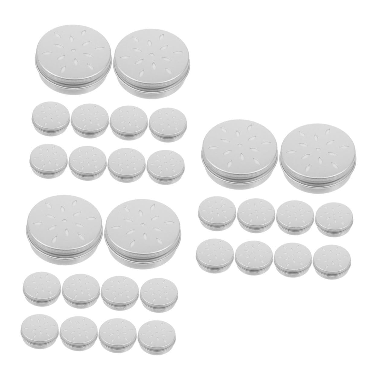 ibasenice 30 Piezas Caja de Aluminio para Entrenamiento Olfativo Canino Kit de Herramientas para de Olor Natural y Trabajo Accesorio Estable para Adiestramiento Canino