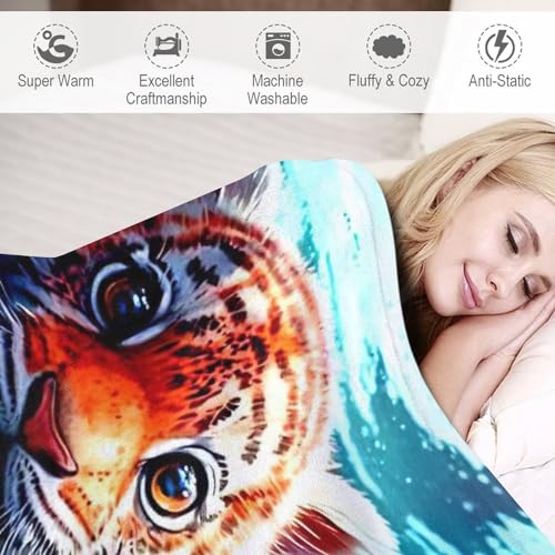 Couvre-lit couverture tigre plaid lit et canapé flannel douce