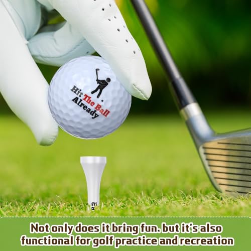 image for Realspring 13 Pcs Funny Golf Ball Gift Set Humor Golf Set with Funny S