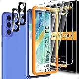 UniqueMe [3+2 Pack] for Samsung Galaxy S21 FE 5G Screen Protector, [Harder Than Natural Sapphire] Te