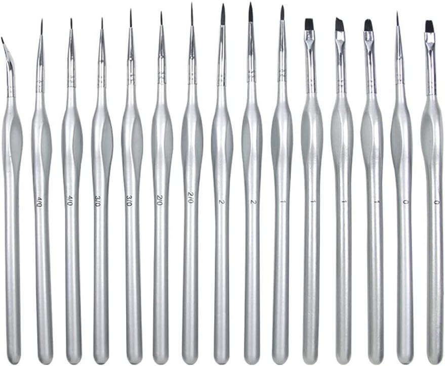 15 Piece Artist Brush Set Professional Brush Set for Acrylic Oil Watercolor Nylon Hookup Pen