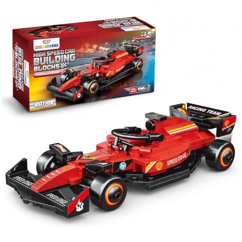 Image of Wembley Race Mechanic Series-201 PCS | Pull-Back Formula Racing Car Building Blocks Set | STEM Construction Toy for Kids 3+ Years | Educational Model Car Building Kit | Ideal Gift for Boys & Girls