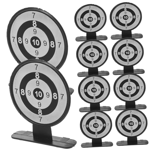 HEMOTON Easily Installable Board Target 10pcs Plastic Toys Outdoor Boys and Girls Family Party Game Accessory