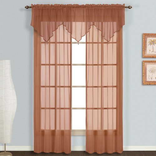 United Curtain Monte Carlo Window-Treatment, 59 x 84 in Panel (Set of 2), Spice