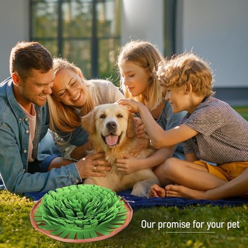 KATLKIU Manta Olfativa para Perros - Alfombra Verde de Estimulación Mental y Juguete Sniffing - Juego Educativo Interactivo Antiestrés para Adiestramiento de Cachorros - imagen 7