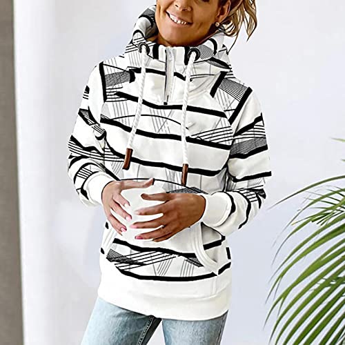 Briskorry Dames Hoodie lange mouwen pullover grote maten capuchontrui met zak trekkoord lange mouwen bovenstuk herfst winter casual sweatshirt - Image 3