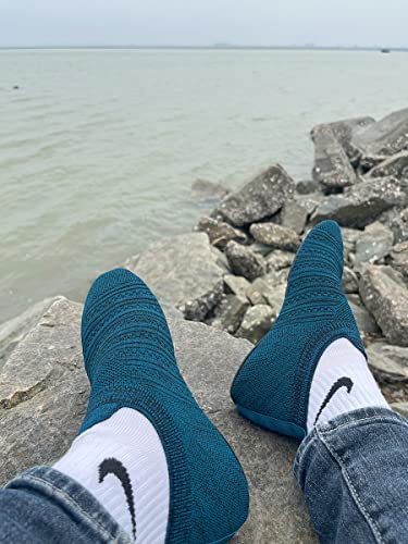 Image of QZKDM Lightweight Slip on Grip Indoor House Slippers Barefoot Non Slip Home Exercise Yoga Shoes for Men Women