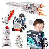 Wbzle Educational Toys,Rocket Launcher for Kids-Rockets for Kids,Boys Gift,Toddler Toys 4-5 Boys