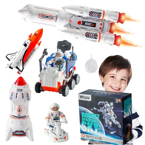 Wbzle Educational Toys,Rocket Launcher for Kids-Rockets for Kids,Boys Gift,Toddler Toys 4-5 Boys